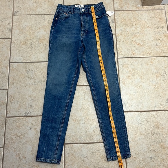 FREE PEOPLE We The Free NWT button fly high waisted jeans blue size 25 - Picture 3 of 16